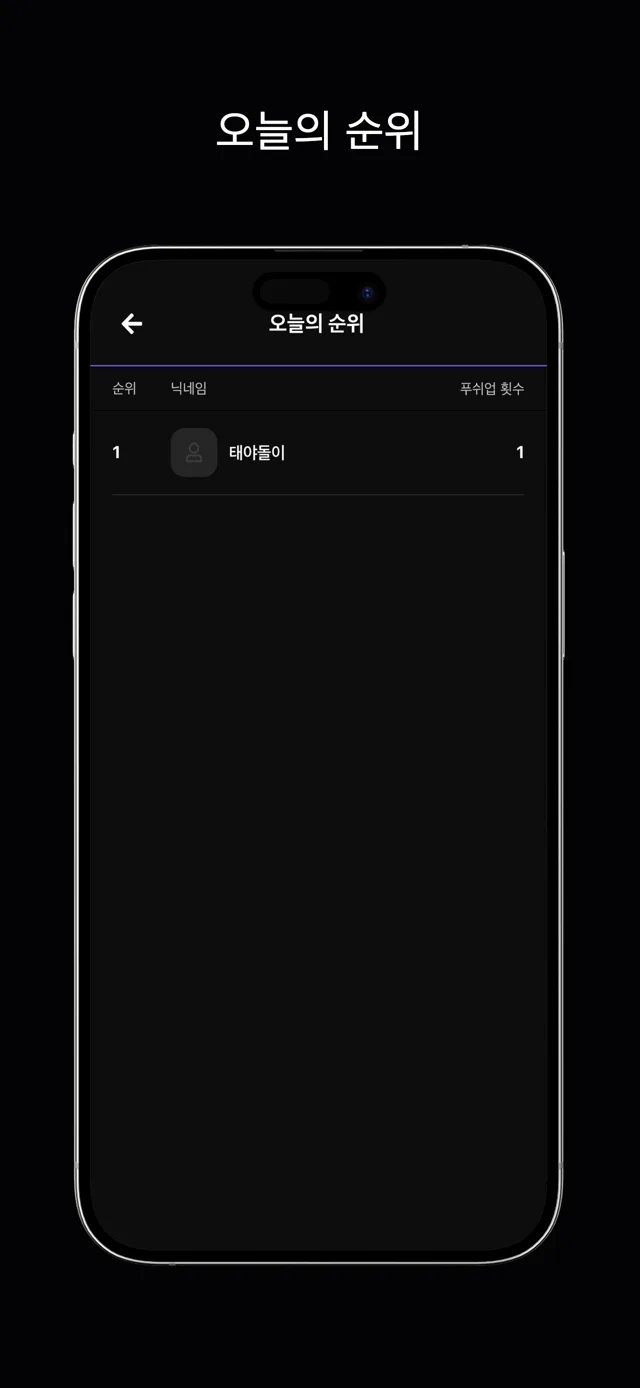 오늘의 순위 리더보드